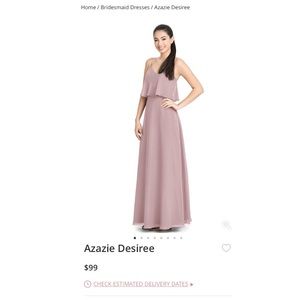 Azazie Vintage Mauve Desiree Bridesmaid Dress